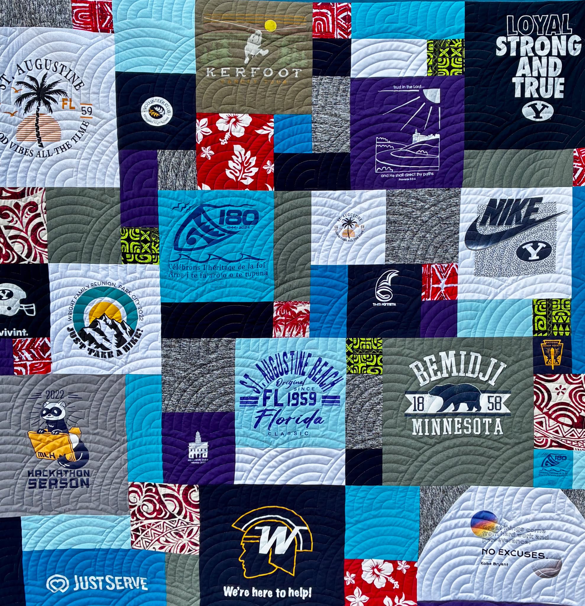 Custom Mosaic T-Shirt Memory Quilts